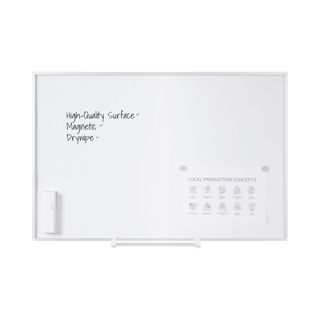 Bi-Office magnetisches Whiteboard New Generation, Trocken Abwischbar, Mit Aluminiumrahmen, Magnettaf