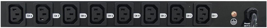 EUROLITE Board 8-S 8x Kaltgerätebuchse | Schaltpanel mit 8 Schaltern zum getrennten Schalten von 8 K