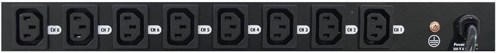 EUROLITE Board 8-S 8x Kaltgerätebuchse | Schaltpanel mit 8 Schaltern zum getrennten Schalten von 8 K