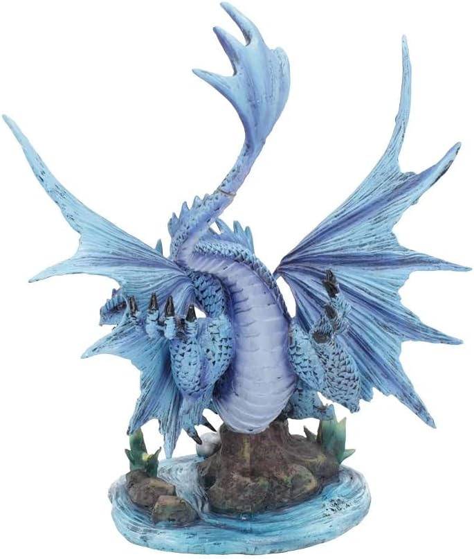 Nemesis Now Anne Stokes Wasserdrache für Erwachsene, 31 cm, Kunstharz, Blau