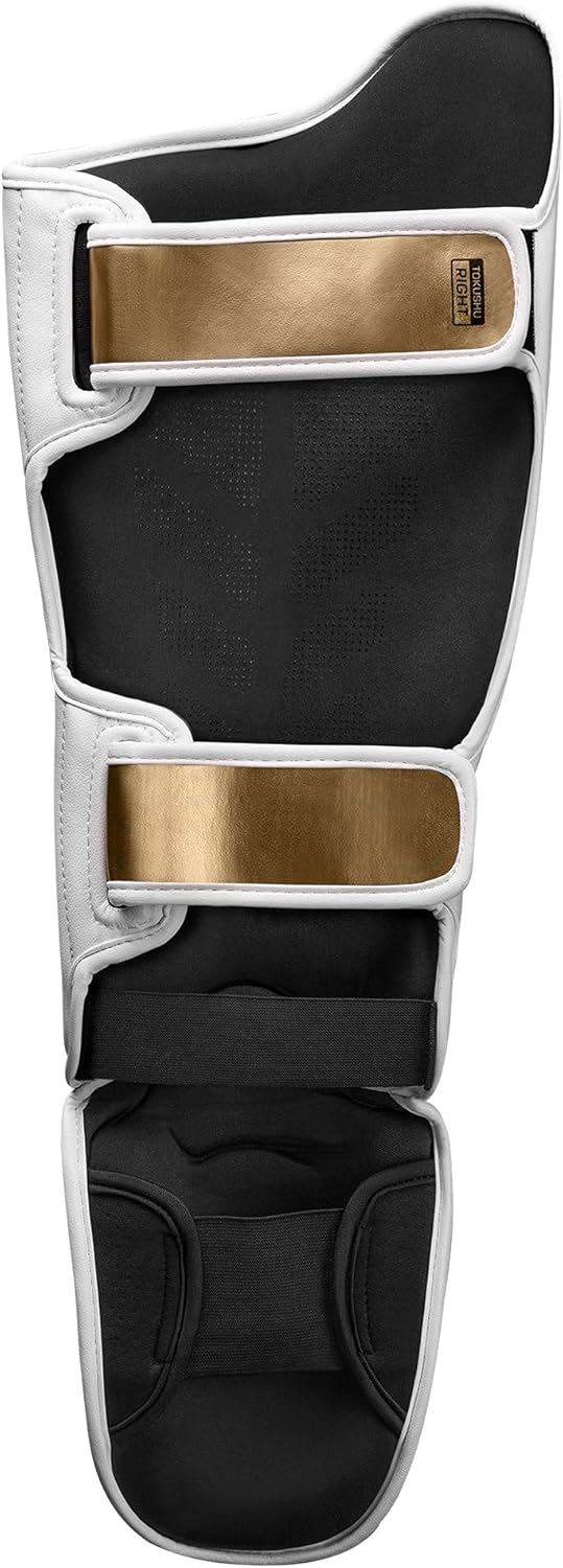 Hayabusa T3 Schienbeinschoner für Muay Thai und Kickboxen S Weiss/Gold, S Weiss/Gold