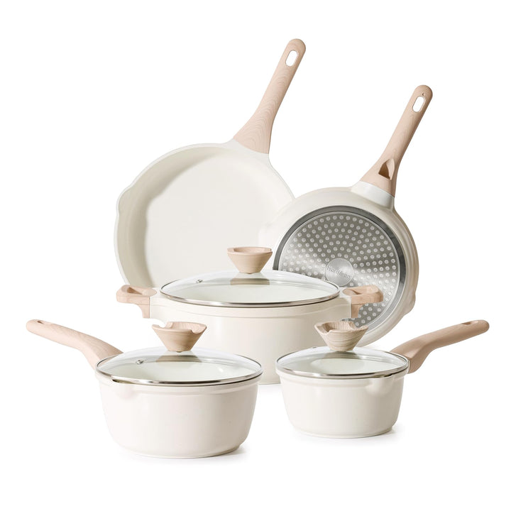 Kordisen Antihaft Kochgeschirr Set, 5 teilig Topf Pfannen Set, Gesundes und Ungiftiges Kochtopfsets,