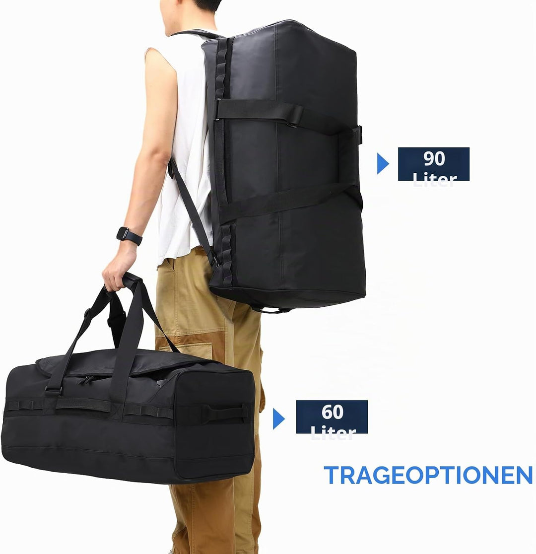 Haimont Reisetasche Sporttasche mit robusten Reisetaschen für Männer und Frauen, Camping mit umwande