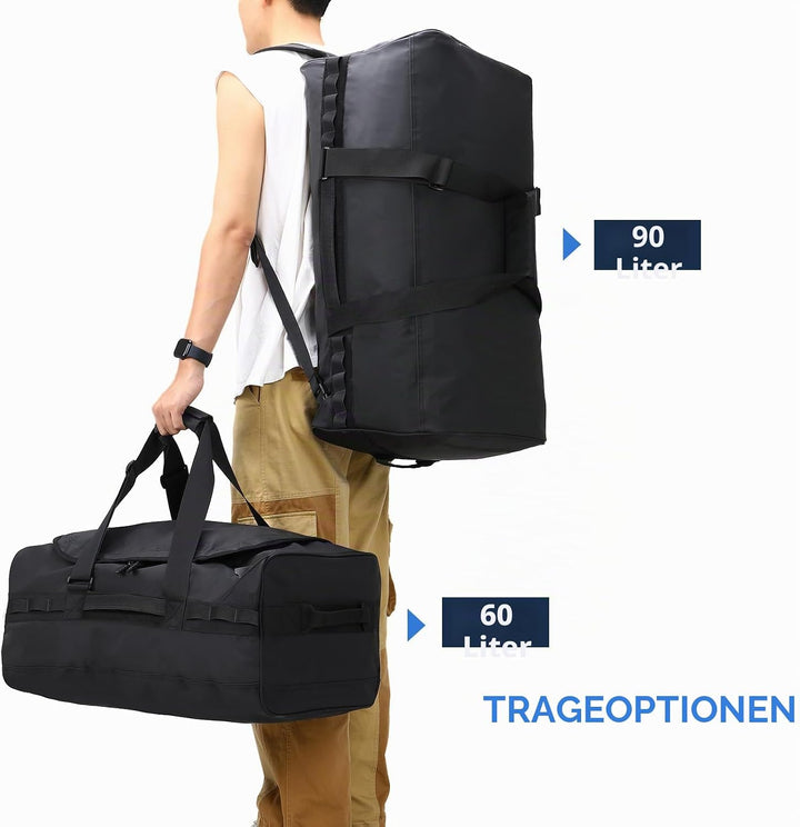 Haimont Reisetasche Sporttasche mit robusten Reisetaschen für Männer und Frauen, Camping mit umwande