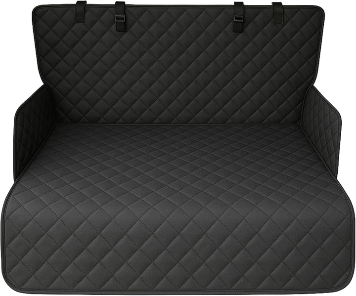 Hunde Auto Set - Wasserabweisende Kofferraumdecke & Verstellbares Hundegitter (90-155 cm breit, 75-1