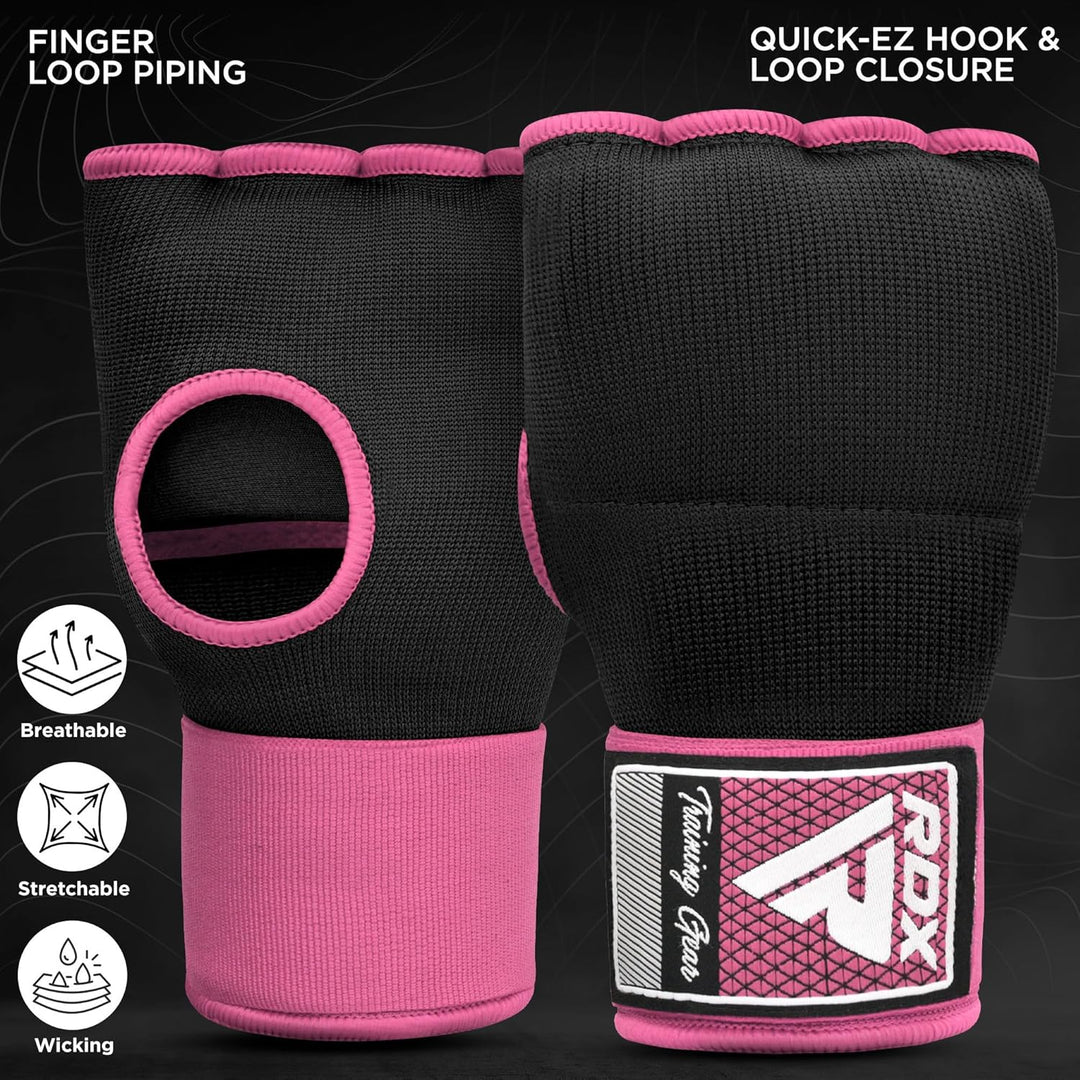 RDX Gel Innenhandschuhe Boxen MMA Muay Thai Training, Elastisch Boxbandagen 100cm Lang Handgelenkban