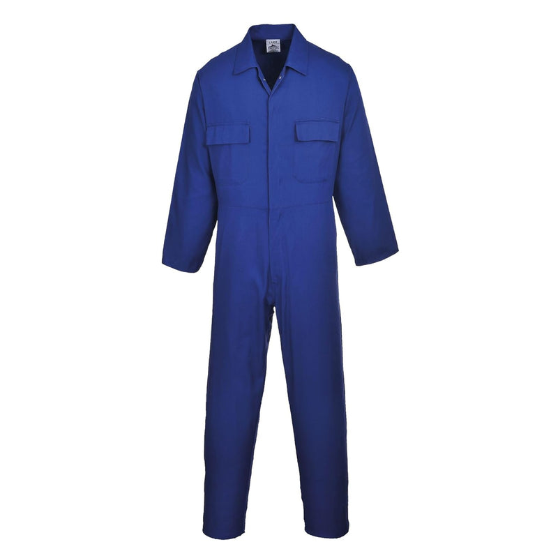 Portwest S999 Herren Euro-Arbeitskleidung Polycotton Overall Arbeitsanzug Royalblau M, Royalblau M