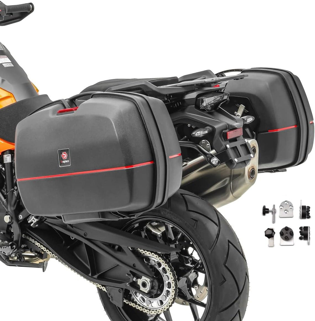 Motorrad Koffer Bagtecs TB8S Seitenkoffer 2x45 Liter + Anbauadapter