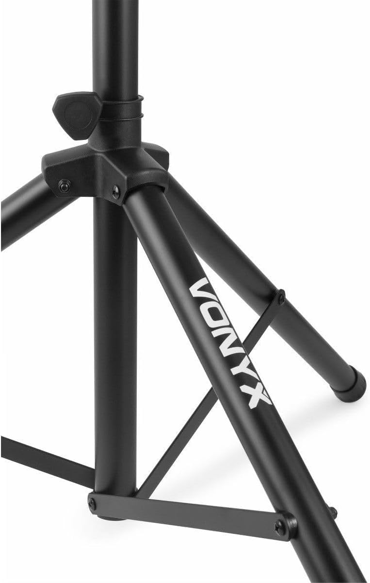 Vonyx LS01K Lautsprecherständer, höhenverstellbar 110cm-180cm, Universal Boxenständer, Speaker Stand