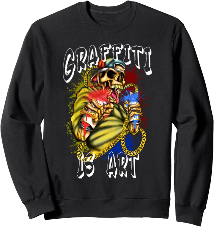 Graffiti-Künstler mit Spraydosen Tagger Street Art Sweatshirt
