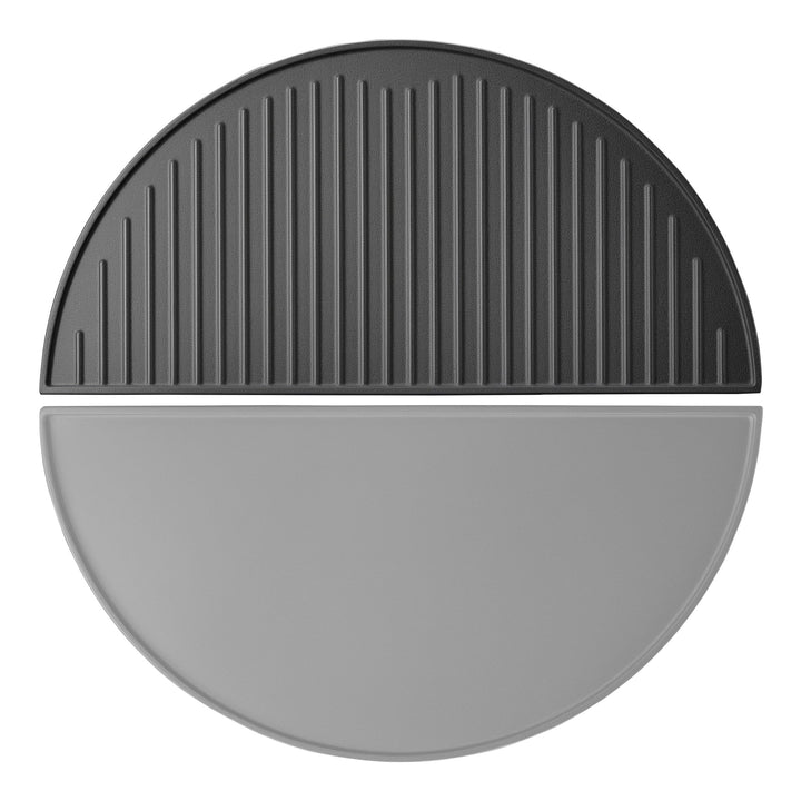 Wiltec Gusseisen Grillplatte 46,7 x 22,8 x 1,5 cm, Gusseisenplatte für Grill mit guter Hitzespeicher