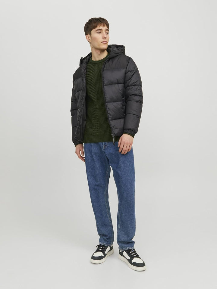 JACK & JONES Male Steppjacke Steppjacke M Schwarz, M Schwarz