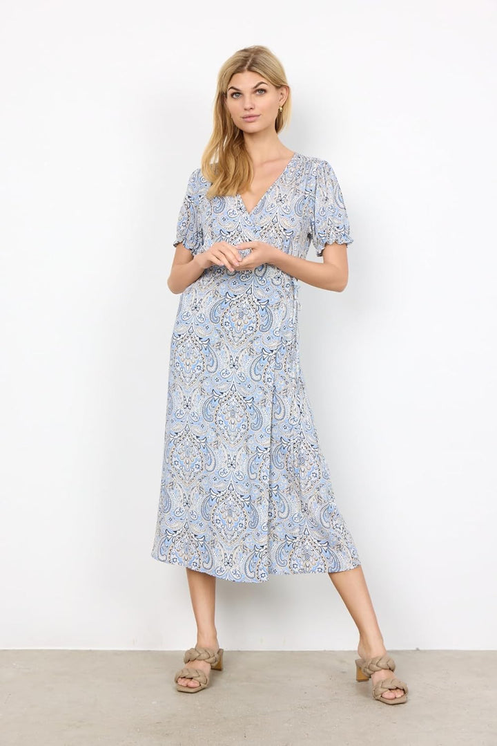 SOYACONCEPT Damen SC-Laya 5 Kleid XS Blau, XS Blau