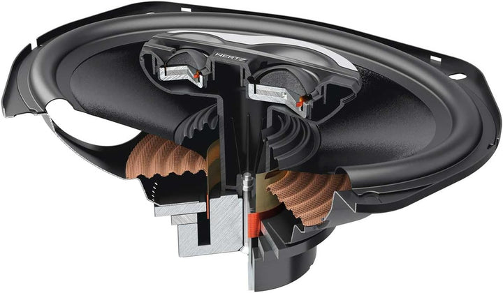 Hertz SX 690.1 NEO – 6x9 3-Wege-SPL-Koaxiallautsprecher, 260W Peak, 130W RMS, 94dB SPL, 4Ω, wasserab