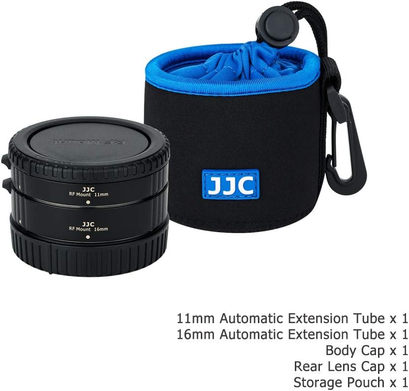 JJC Autofokus Zwischenringe TTL AF-Makro-Verlängerungsrohr-Set 11/16MM für Canon RF Mount EOS R10 R7
