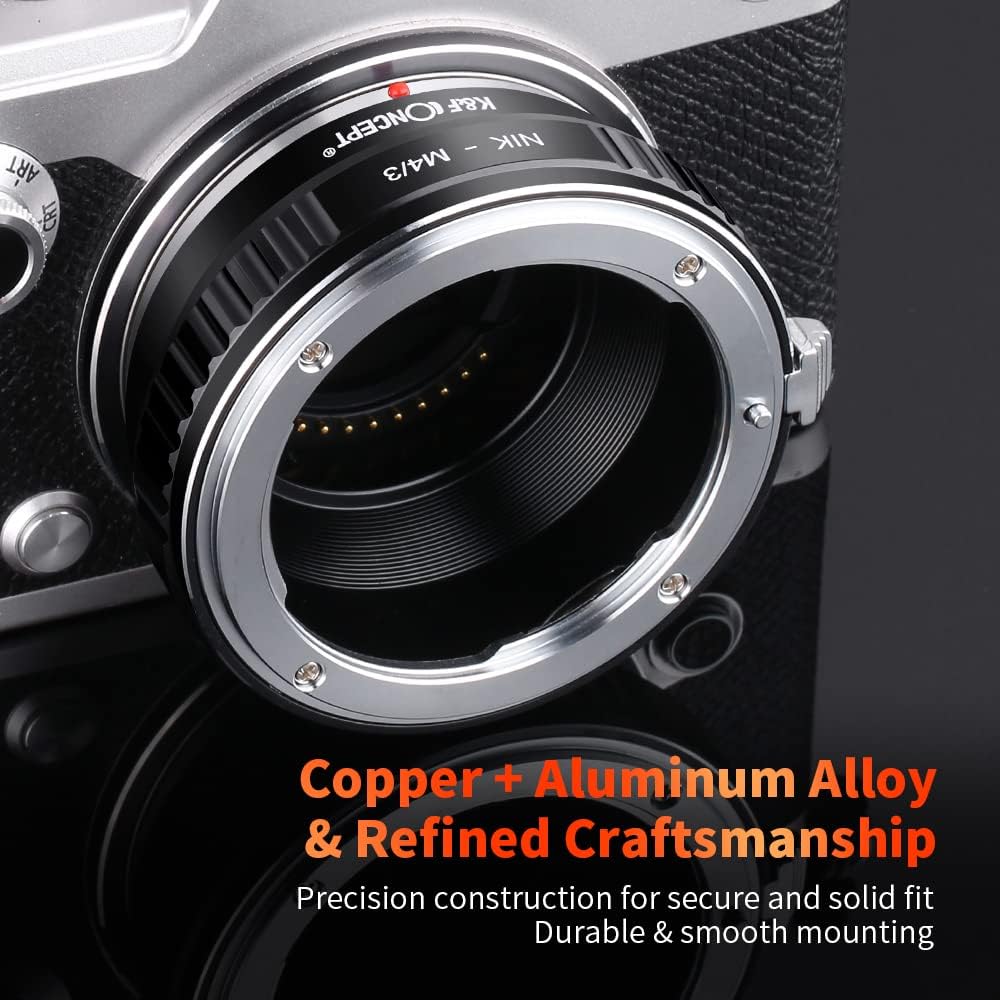 K&F Concept Nikon - M4/3 Objektiv Mount Adapter Ring Objektiv Adapterringe für Nikon AI Objektiv Ada