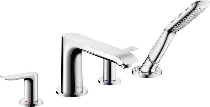 hansgrohe Metris 4-Loch Wannenrandarmatur, Chrom
