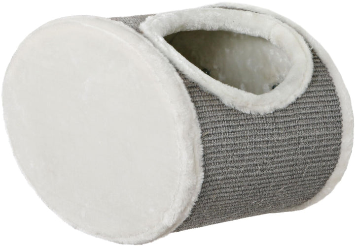 Trixie 49921 Kuschelhöhle zur Wandmontage, 42 × 29 × 28 cm, weiss/grau