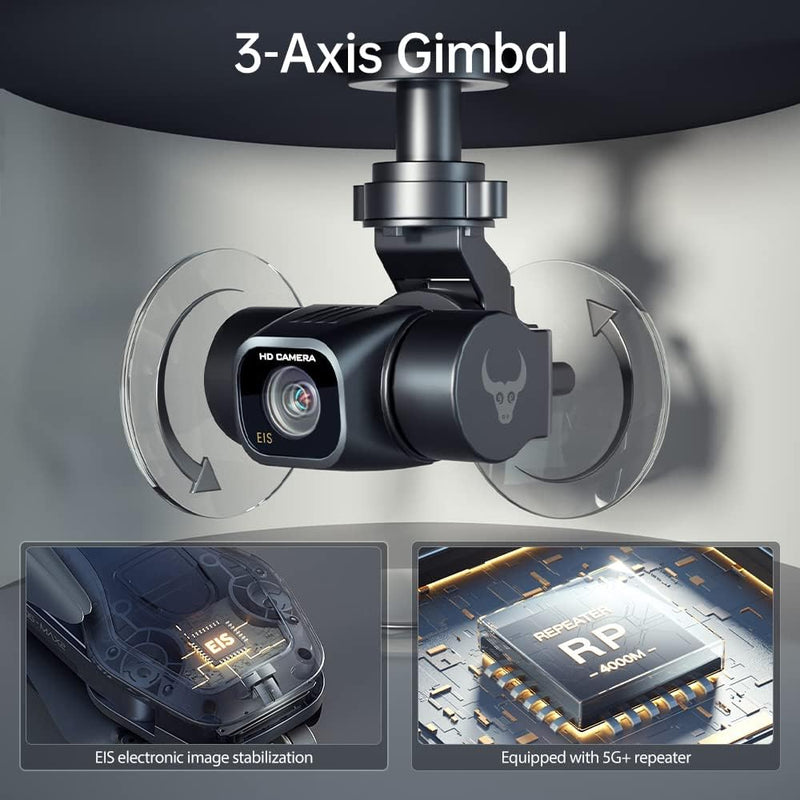 X-Verse ZLL SG906 MAX2 Drohne mit Kamera 4K EIS, 4km RC, 3 Achsen Gimbal, Hindernisvermeidung in 4 R