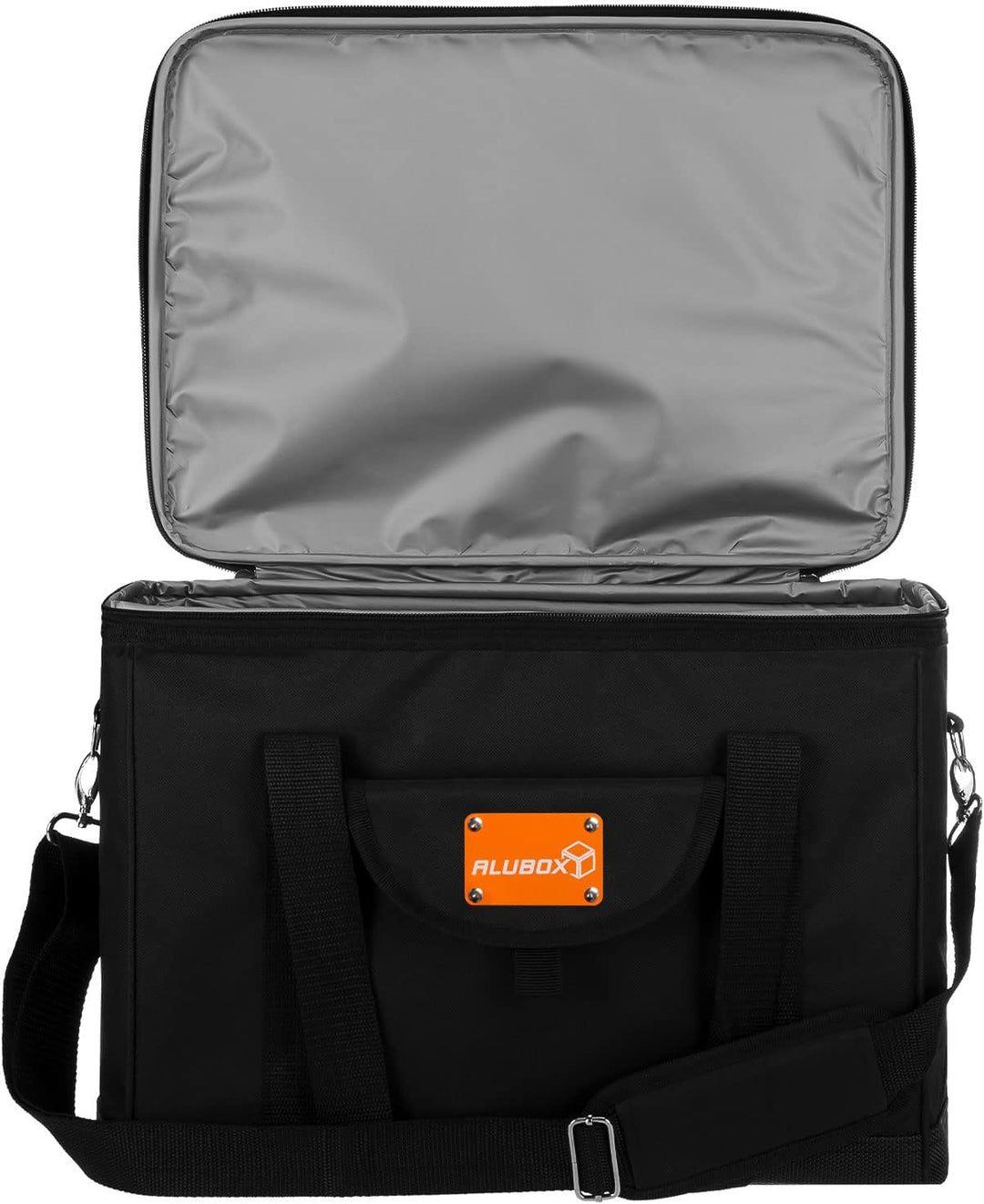 ALUBOX Picknick Kühltasche XL Black Edition 40 Liter Isoliertasche Picknicktasche Polyester schwarz
