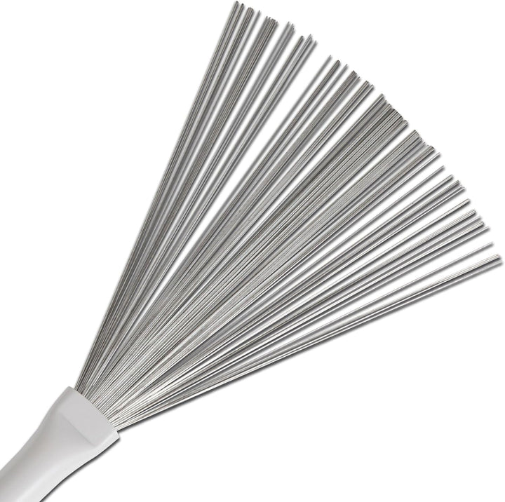 Vic Firth Retractable Wire Jazz Brushes - White Split Single, Split Single