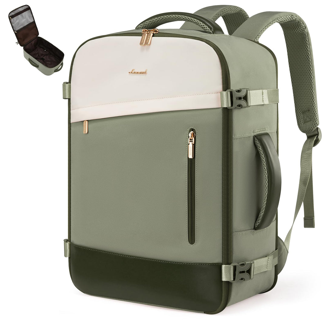 LOVEVOOK Ryanair Handgepäck 40x30x20, 24L Travel Handgepäck Rucksack für Damen, Erweiterbares Design
