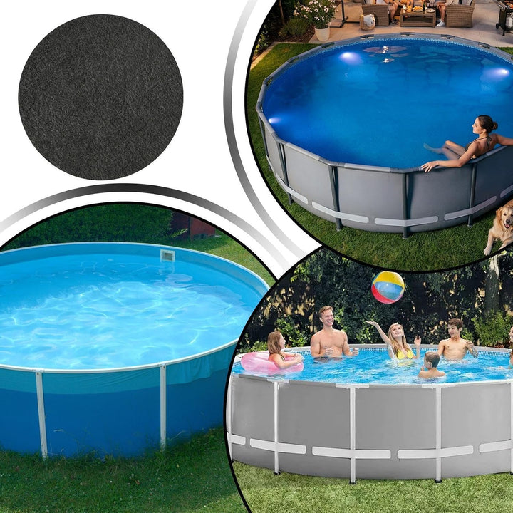 Pool-Auskleidung – durchstossfeste, nahtlose Filzmatte, Boden-Pool-Matte | für Schwimmen, Terrasse,