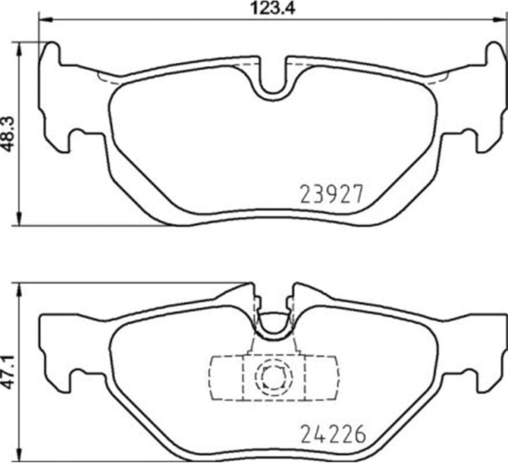 BREMBO P 06 105 Bremsbeläge