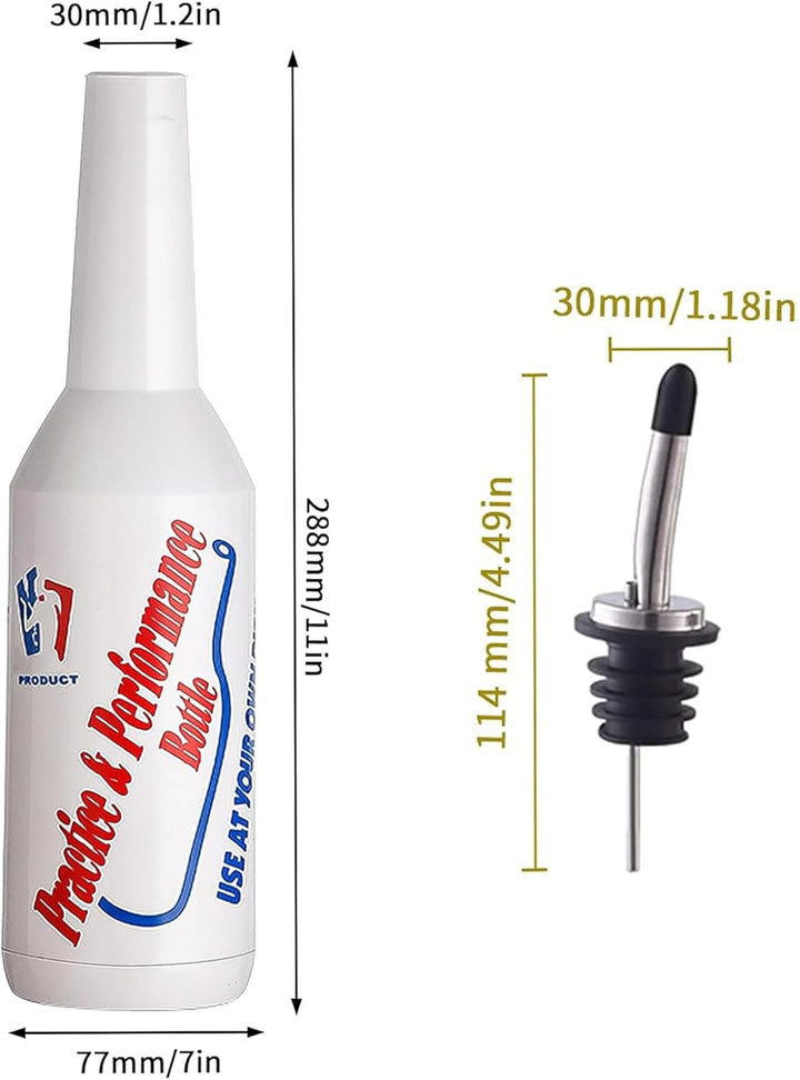 SuproBarware Flair Bottle 3er-Set – Cocktail-Shaker, Trainingsflasche, Flair Barkeeper-Übungs- und L