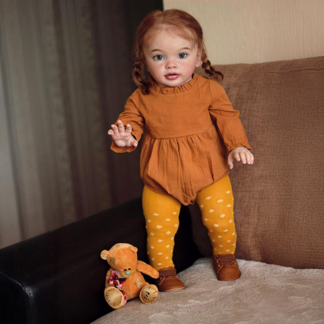 Zero pam Grosse Grösse Reborn Baby Mädchen-65CM Reborn Puppen Lebensecht, Babypuppe Wie Echtes, Sili