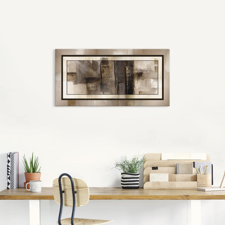 ARTland Leinwandbilder Wandbild Bild auf Leinwand 100 x 50 cm Abstrakte Motive Muster Formen Digital