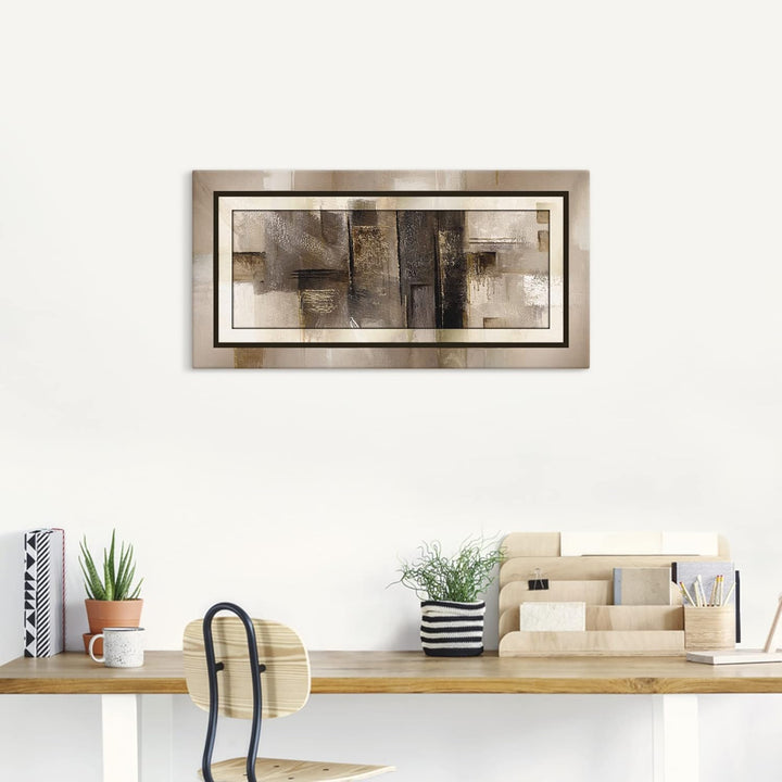 ARTland Leinwandbilder Wandbild Bild auf Leinwand 100 x 50 cm Abstrakte Motive Muster Formen Digital