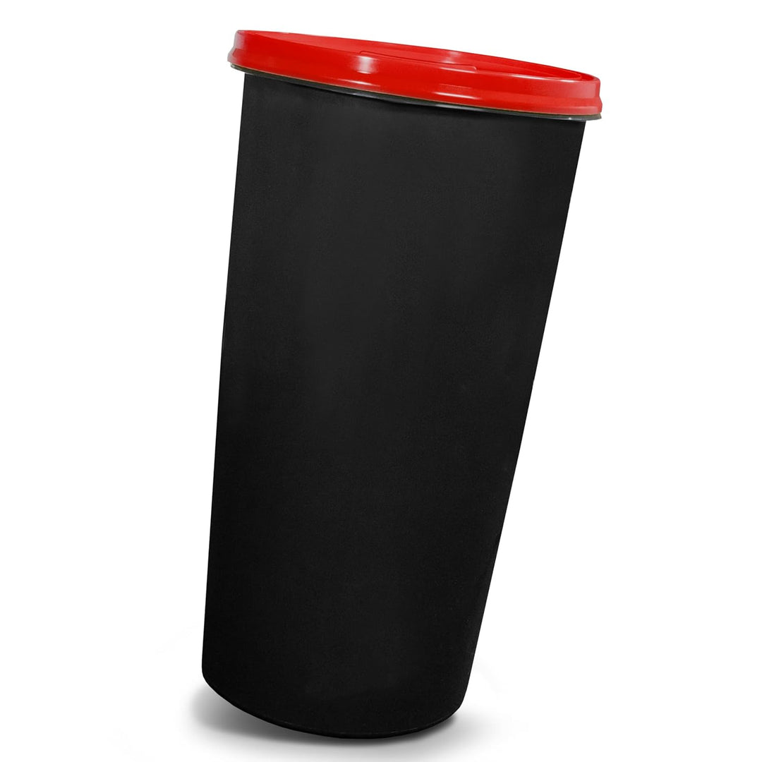 Will-Jeder Mülleimer 60l mit geruchsdichtem Deckel (Rot), Gelber Sack Ständer, Made in Germany, Müll