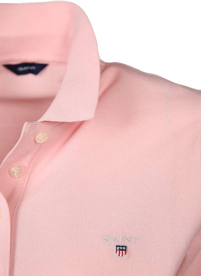 GANT Damen ORIGINAL LSS Pique Polohemd XS Blushing Pink, XS Blushing Pink