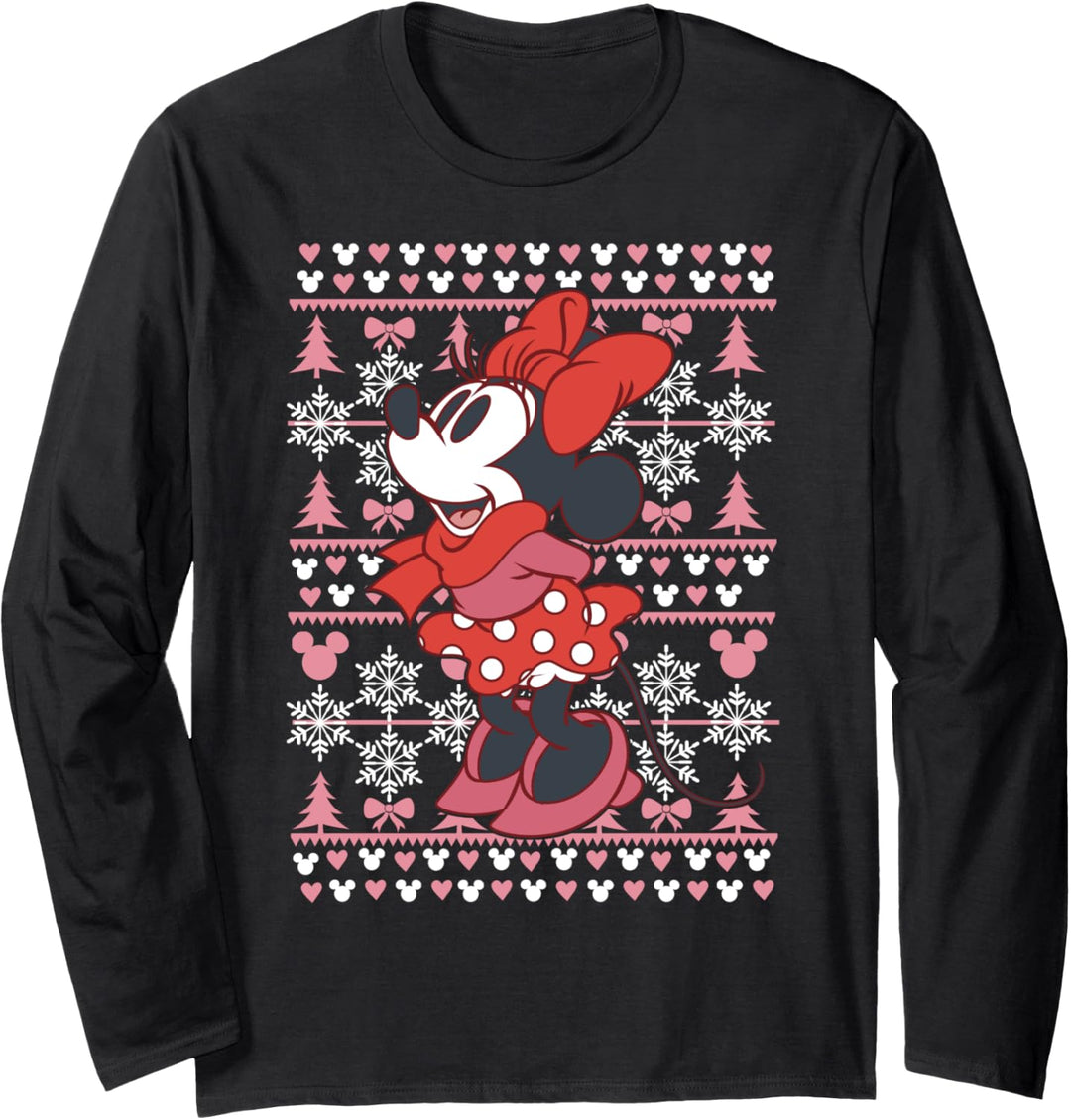 Disney Mickey And Friends Weihnachten Season's Greetings Langarmshirt