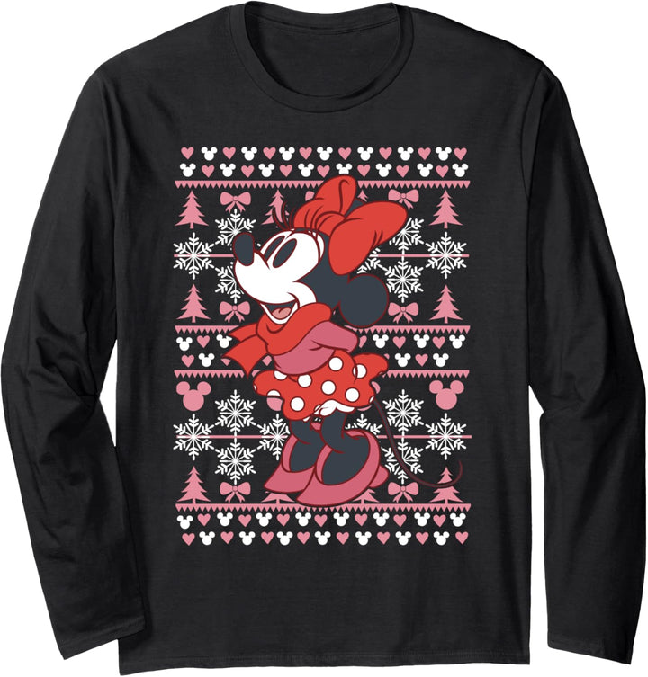 Disney Mickey And Friends Weihnachten Season's Greetings Langarmshirt