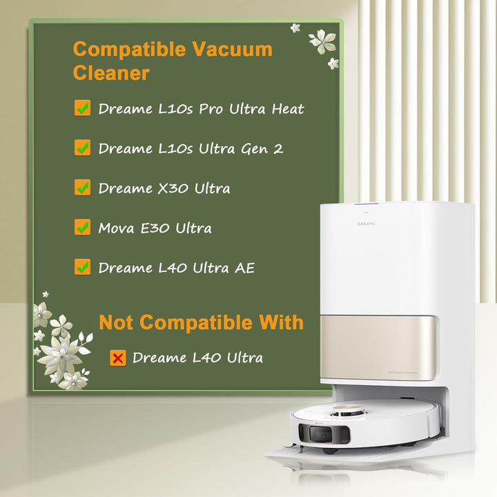 Zubehör kompatibel mit Dreame L10s Pro Ultra Heat /L10s Ultra Gen 2 /L40 Ultra AE /X30 Ultra, für Mo