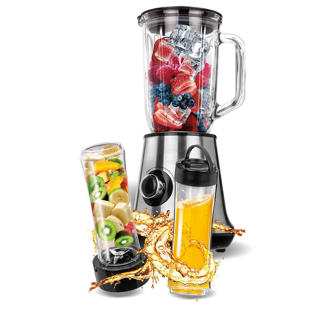 MPM MBL-15M blender 1 L Tabletop blender 450 W Stainless steel