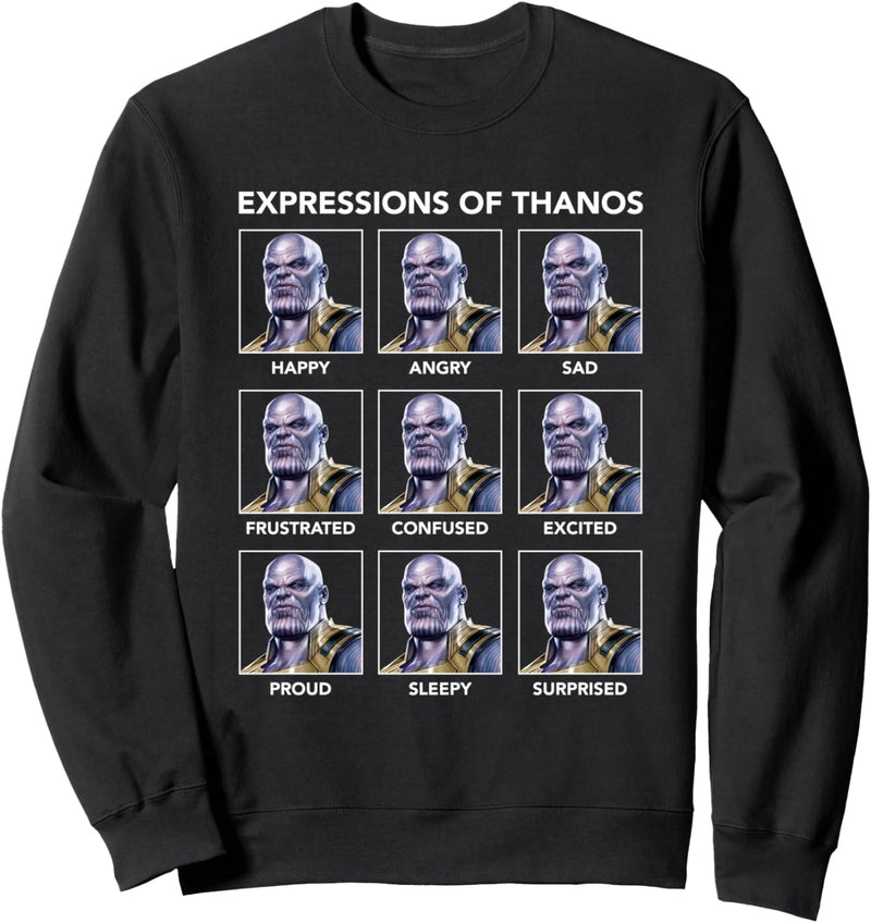 Marvel Avengers Expressions of Thanos Sweatshirt
