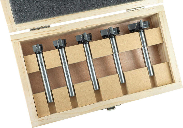 ENT 09098 5-tlg. HW Kunstbohrer Set - Handwerkerausführung - PTFE - Ø 15-20-25-30-35 mm mit Schaft 1