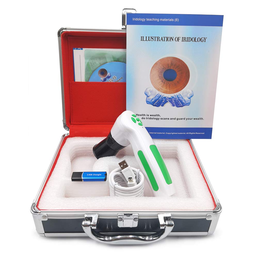 Hochauflösende CCD USB Iriscope - Diagnostische Augenkamera mit 12MP HD 30x Iris Objektiv und Treibe