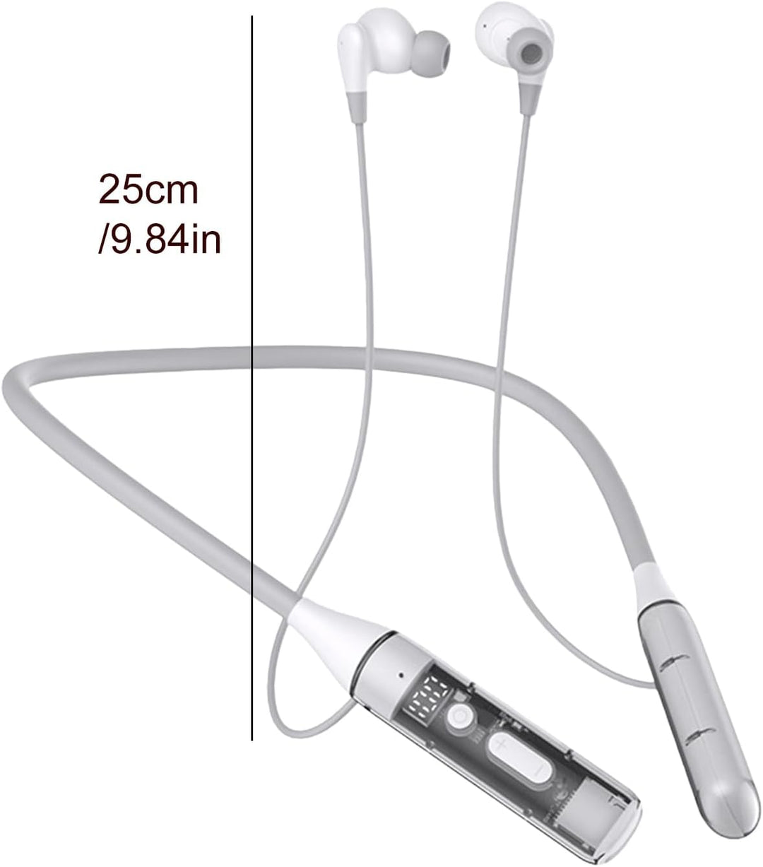 Kopfhörer Mit Halsband - Kabellos Im Nacken-Design | Magnetisch Ergonomisch Atmungsaktiv Für Sport F