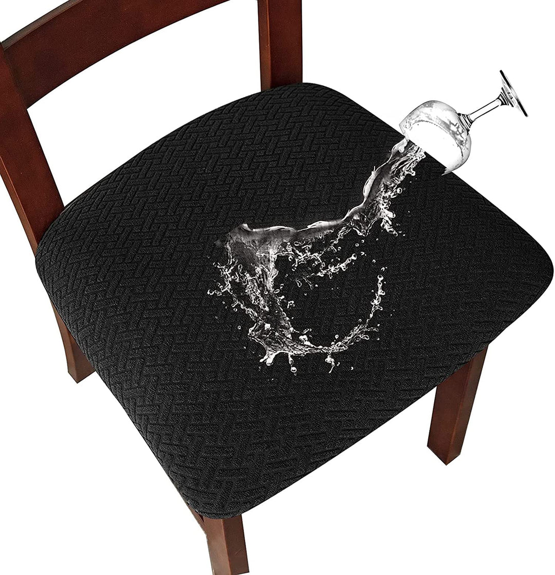 LANSHENG Stuhlbezug Sitzfläche Waschbarer Stretch Wasserdicht Jacquard Bezug für Stühle Esszimmerstu