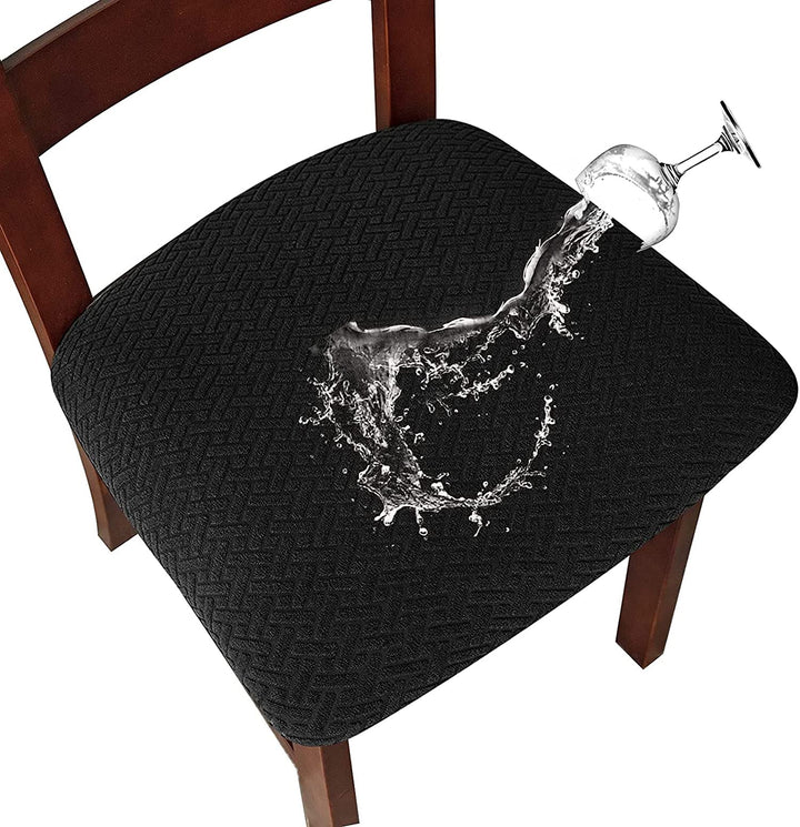 LANSHENG Stuhlbezug Sitzfläche Waschbarer Stretch Wasserdicht Jacquard Bezug für Stühle Esszimmerstu