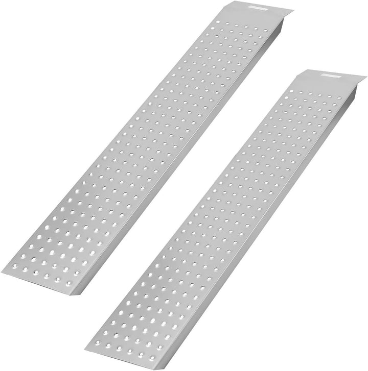 Herrselsam 135cm 2X Auffahrrampe Verladerampe aus verzinktem Stahl, rutschfest, max. 400kg, Rampen f