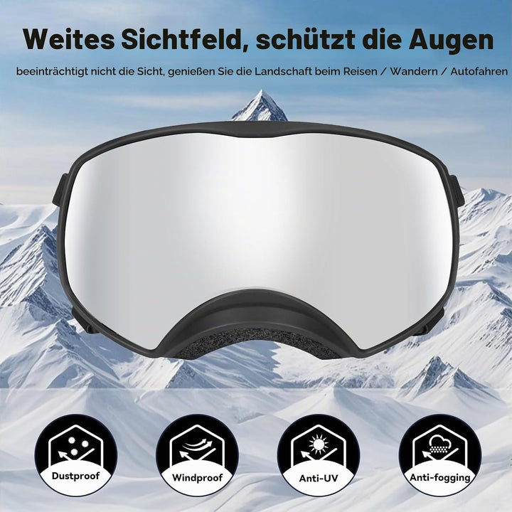 NAMSAN Hundebrille mit Weit Sichtfeld, UV-Schutz Sonnenbrille für Gross Hunde, Augen Schützen Hunde