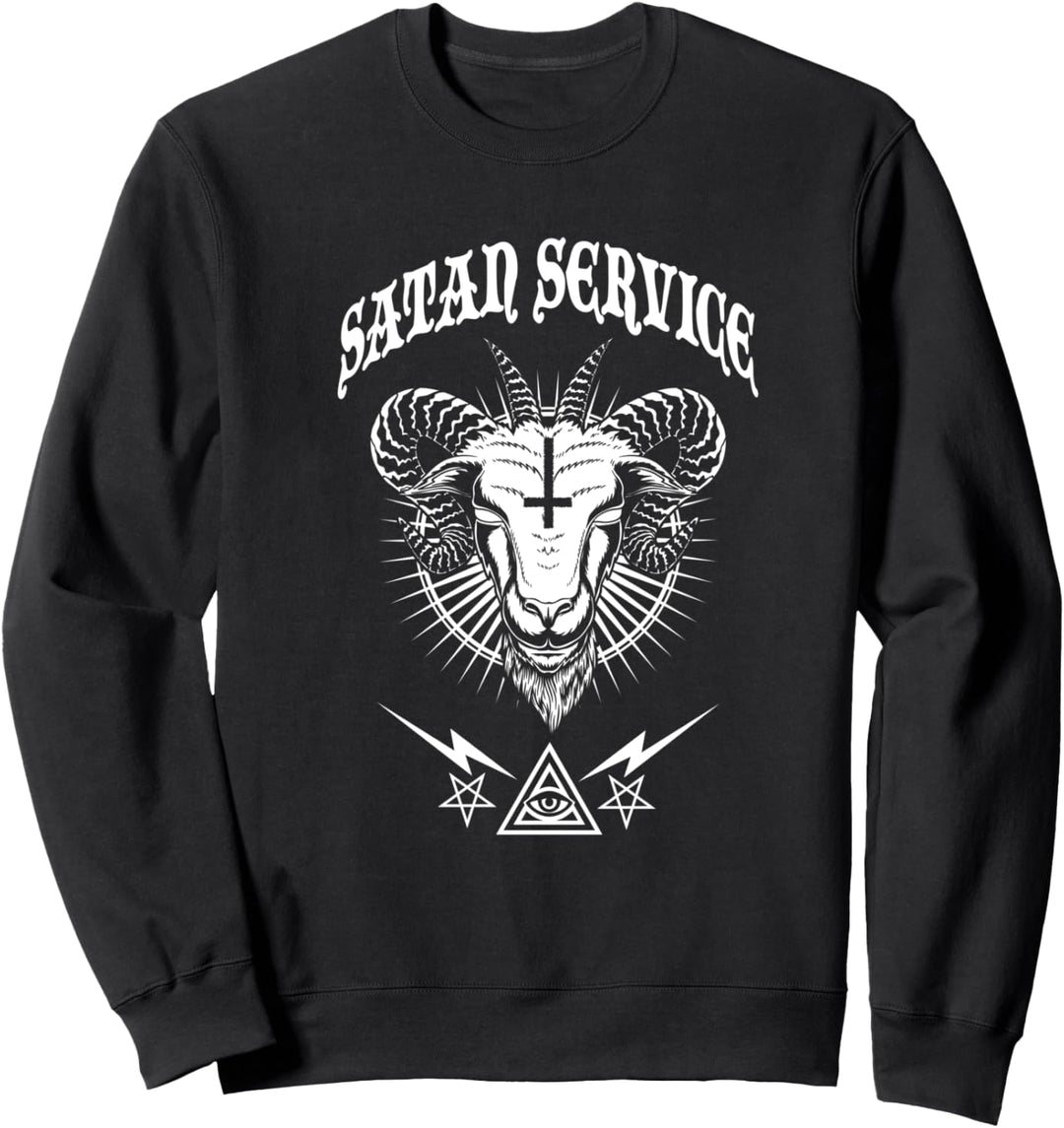 Satan Service Baphomet Occult Sweater Pagan Goth Gifts Sweatshirt