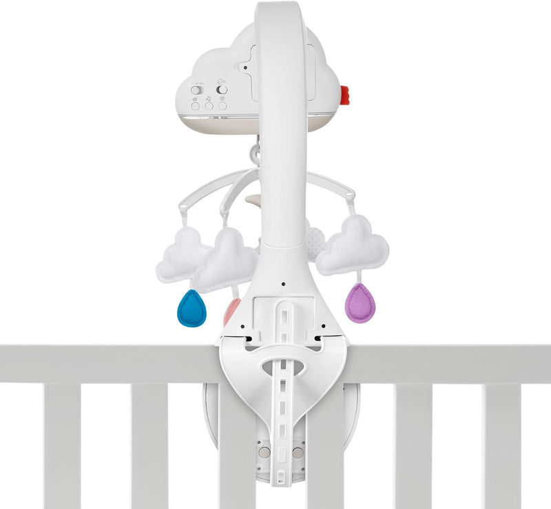 Fisher-Price GRP99 - Traumhaftes WolkenMobile und Spieluhr mit Geräuschsensor zur automatischen Akti