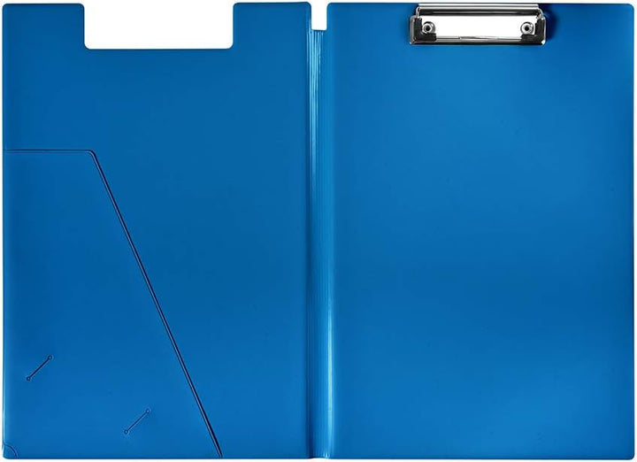 Heidemann Aufklappbare Klemmbrettmappe DIN A4 Plus Photodruck, 11100000 (Mittelblau 3er), Mittelblau