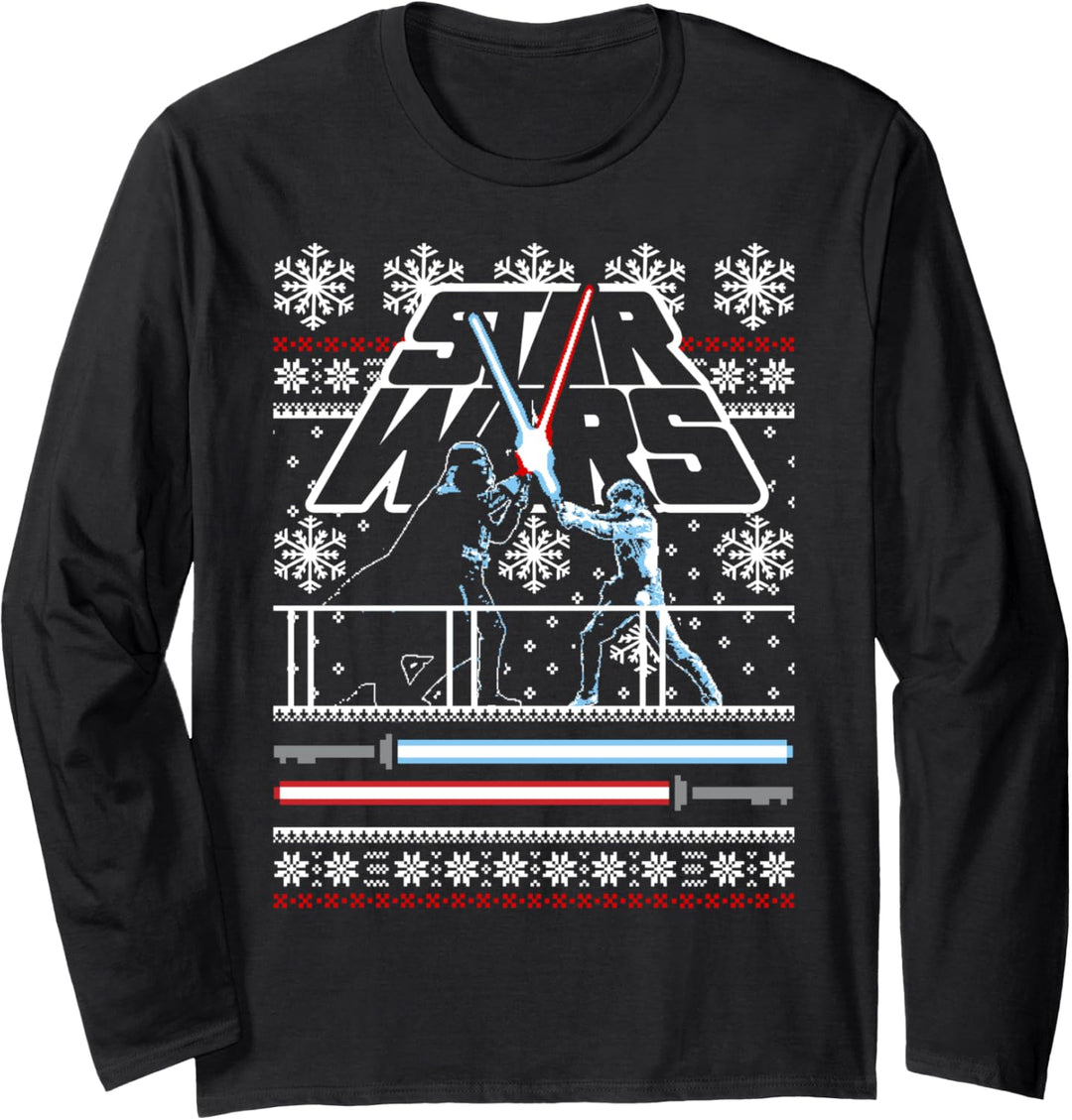 Star Wars Christmas Battle Ugly Sweater Langarmshirt